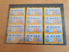 ATM Deutschland, Michel 3.2, 12 "krumme" Werte xx, alle mit Nummer  (A)