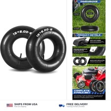15x6.00-6 Inner Tube TR-13 Straight Valve Heavy Duty Butyl Rubber Tire