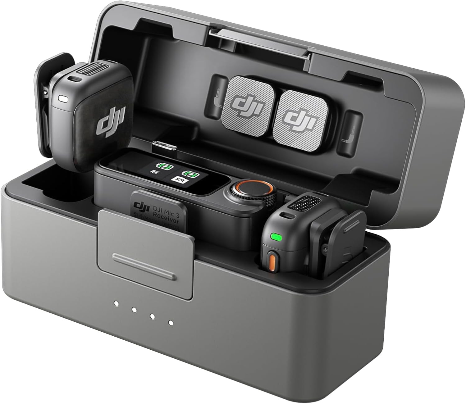 DJI Mic 3 (2TX+1RX+Charging Case) Wireless Microphone for iPhone/Camera/Android
