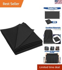 Scratch-Resistant Black Speaker Fabric 60"x20" - Easy to Clean Maintain