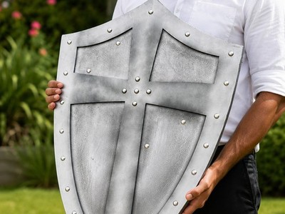Mittelalter Ritter Schild Replik 17x27 Cosplay LARP Kostüm Requisite