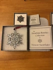 2021 Danforth Pewter Snowflake Bentley Ornament Vermont Snowflakes