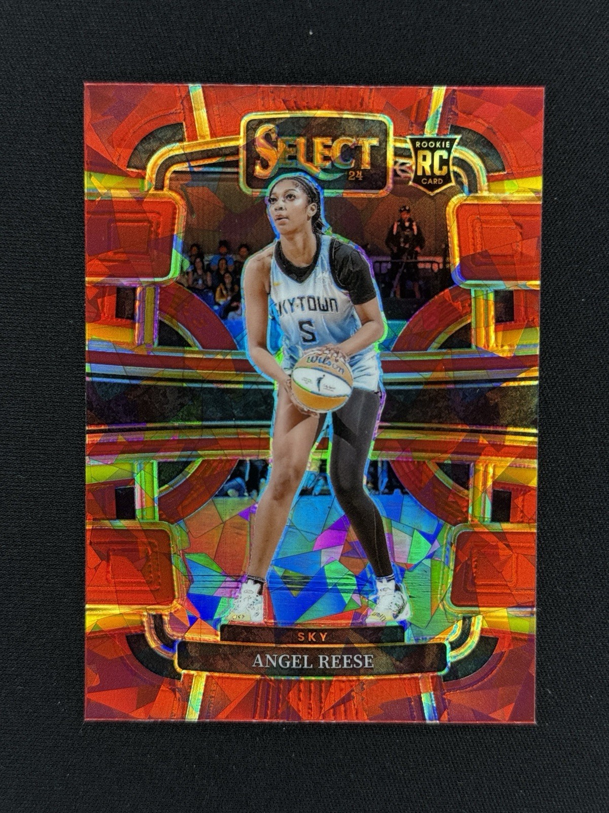 2024 Panini Select WNBA Concourse Red Ice Prizm Angel Reese #5 Rookie RC