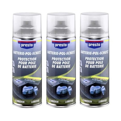 Presto Battery Pole Protector 3x 150ml. against corrosion oxidation