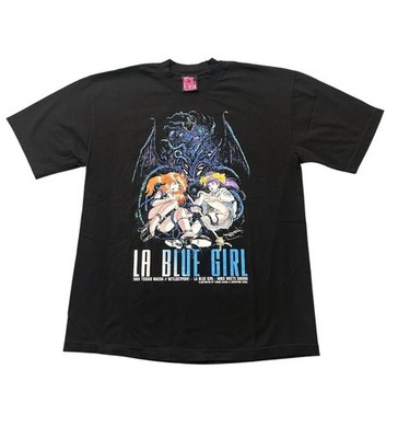 La Blue Girl Anime T-Shirt Toshio Maeda GetLostPerv! 2023 Fan Reprint Large