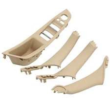 For 5 Series LHD Inner Glass Switch Armrest Panel Door Handle Kit F10 New