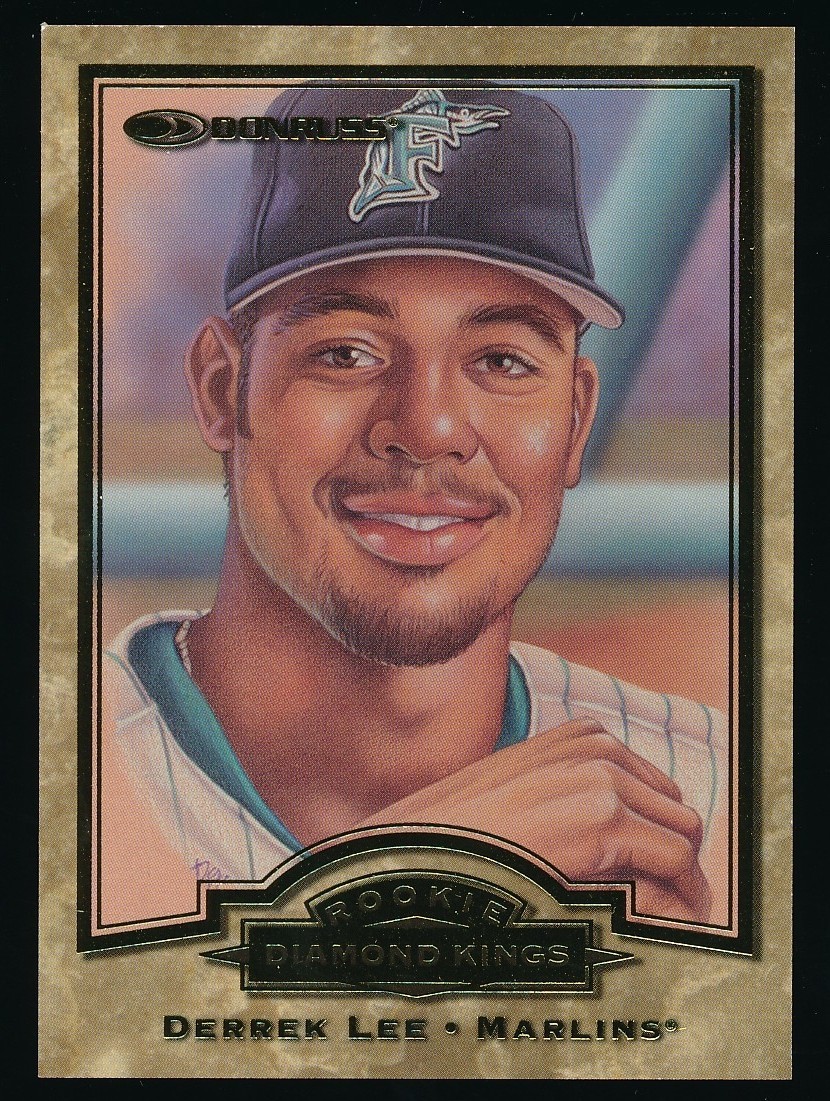 1998 Donruss Rookie Diamond Kings Derrek Lee #5 RC SP /10000