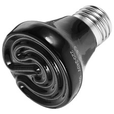50W Ceramic Heat Bulb Reptile Heating Lamp Black Metal Heat Light