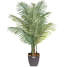 Image of Artificial Areca Palm Tree Natural Looking Faux Plant in Pot 2ft 3ft 4ft 5ft 6ft