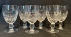6 Vintage Waterford Cut Crystal Colleen Short Stem Claret Wine Glasses- 4.75in