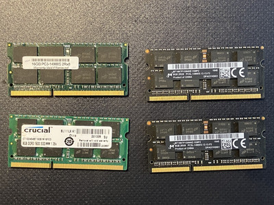 32GB Lot DDR3/DDR3L SO-DIMM Laptop RAM   16GB + 8GB + 8GB PC3-14900S/1600   pric