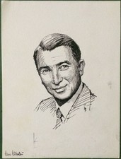 Hans Nikolau - Original-Tusche-Zeichnung von Karl Sally Bauer-Oltsch