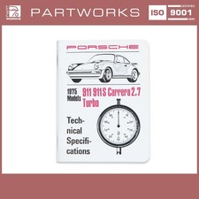 Werkstatthandbuch für PORSCHE 911 S Carrera turbo 75 Technical Specifications EN
