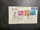 India 1957 registered FDC 1st day cover to the USA Children’s Day