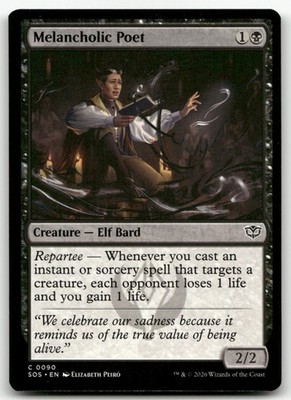 Melancholic Poet #90 (NM) Secrets of Strixhaven SOS Magic MTG