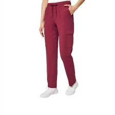 Mondetta Ladies' Straight Leg Cargo Pant Tibetan Red, Small NEW