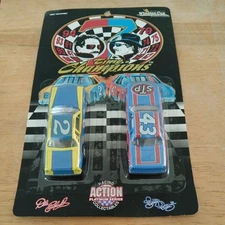 Action Racing Richard Petty + Dale Earnhardt 7 Time Champions 1/64 Diecast Cars