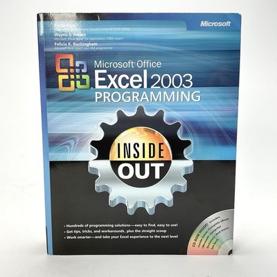 Inside Out Microsoft Office Excel 2003 Programming Microsoft Corporation CD-ROM