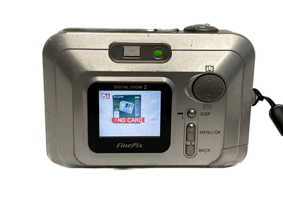 美品 FUJIFILM FinePix ファインピクス ガンメタ SDカード付 Working Fujifilm FinePix A200 2.0mp Digital Camera w/ Box 512mb xD