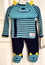 NWT! Carter's Baby 3-Piece 'Wild about Mommy' Little Monster Set - Size Preemie