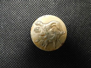 VINTAGE WAUPACA, WI MEDALLION "DOGS" 5 DOGS UNIFACE DOG TAG!  e1044DXX