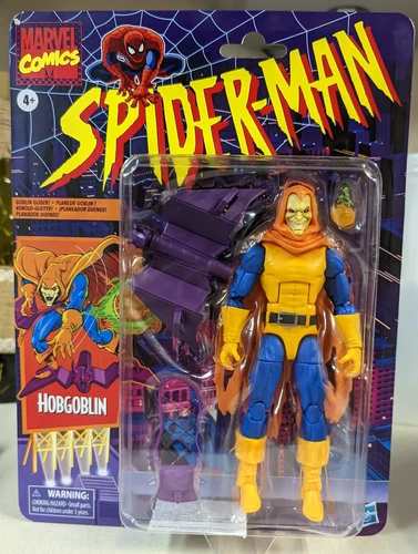 Marvel Legends Retro Spider-Man Series Hobgoblin ¡Sin usar en caja!¡!