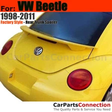 Primer Unpainted ABS Rear Trunk Spoiler Aero Wing For 98-11 Volkswagen VW Beetle