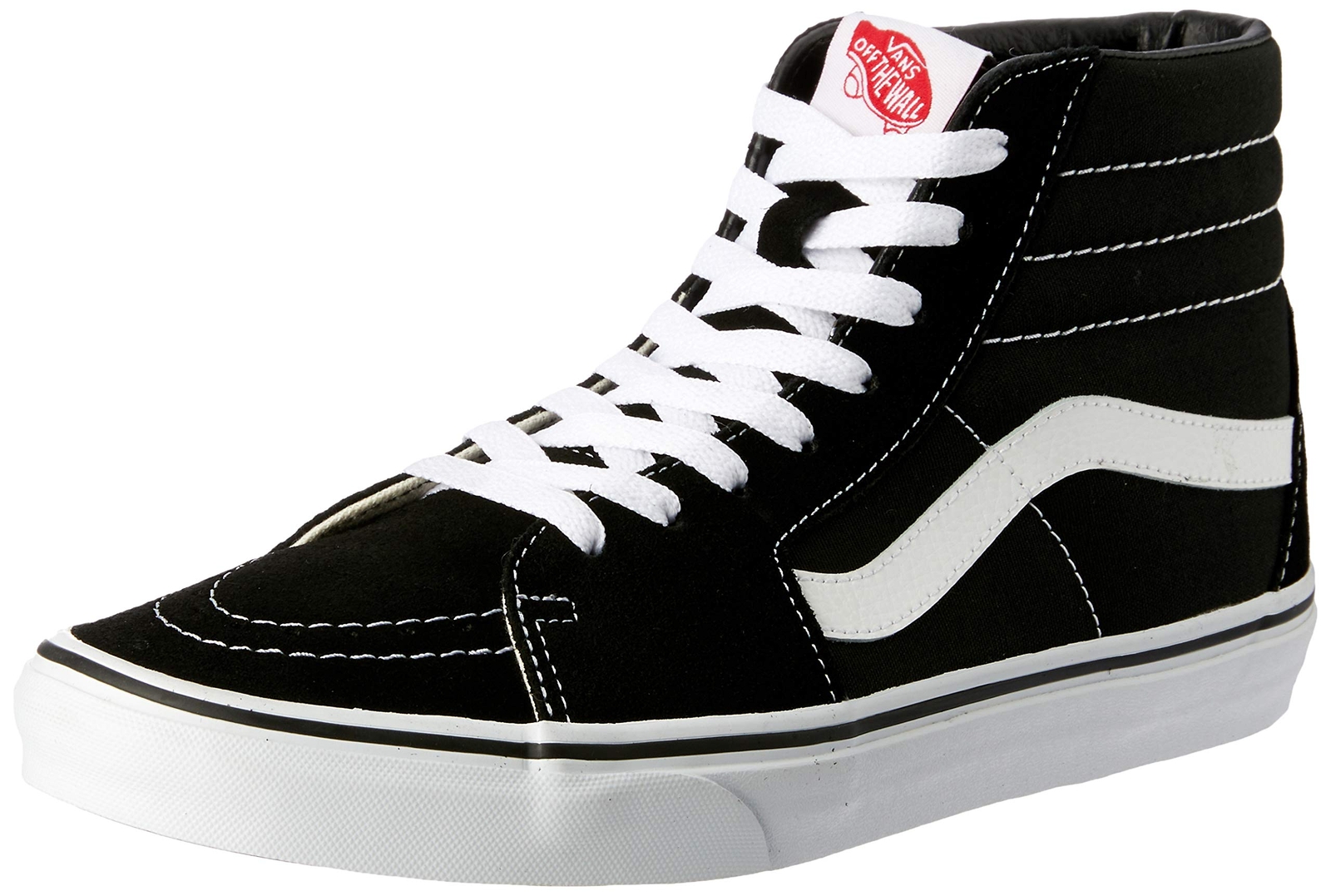 VANS SK8-HI LACE SHOES_BLACK/BLACK/WHITE VN000D5IB8C-SIZE MENS 9.5 / WOMENS 11