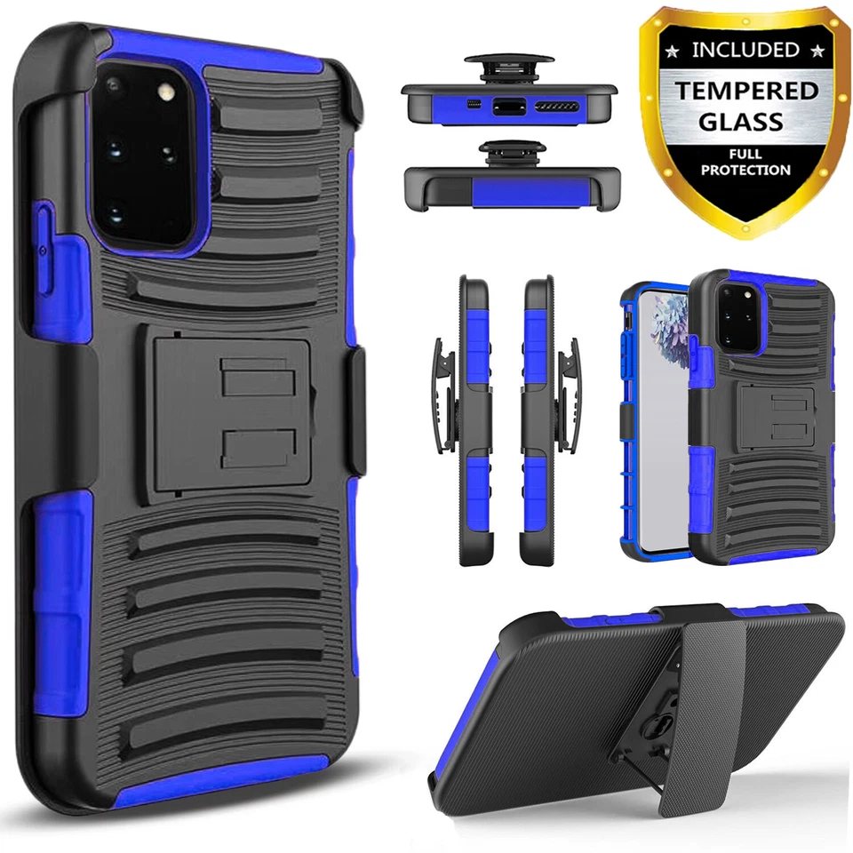 For Samsung Galaxy S20/Plus/Ultra Case Phone Cover Shockproof + Tempered Glass - Image 4 of 4