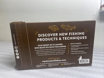 catch co mystery tackle box bass fishing kit Motherlode Crate experienced tournament fishermen are assigned to review each box before it is sent out to ensure you have a chance of discovering something new Catch Co. Mystery Tackle Box