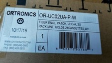 ORTRONICS OR-UC02UA-P-W FIBER ENCL, PATCH, UHD-A, 2U RACK MNT, HOLDS 24CASSETTE
