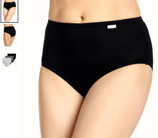 Women's Jockey 3-Pack Briefs (GRAY ASST) 100% Cotton Comfort Classic Underwear - Image 3 of 4