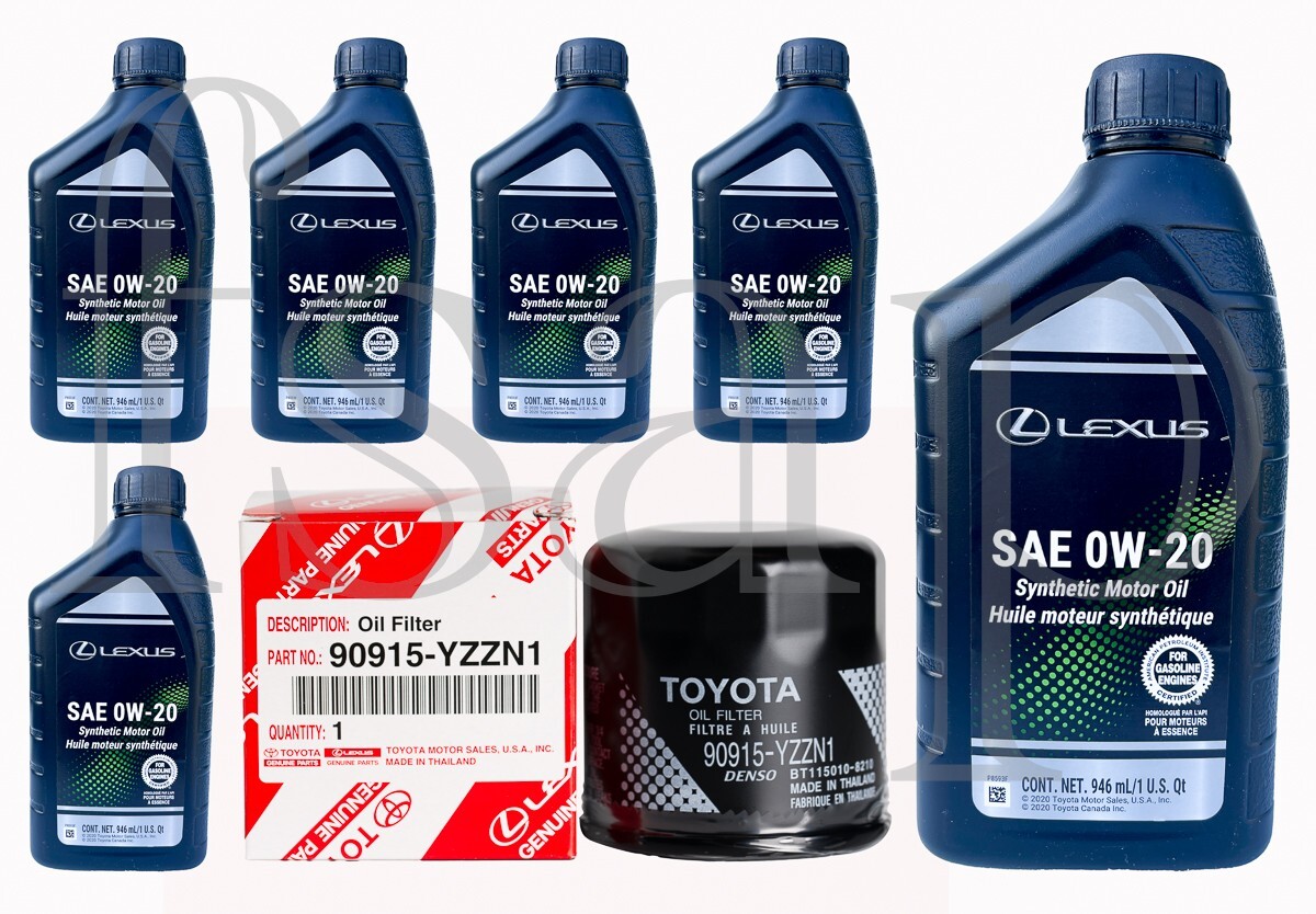 Full Synthetic Genuine Lexus Engine Oil Change Kit 2022-2025