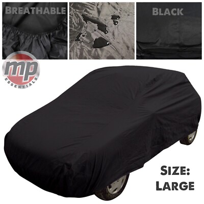 Black Indoor & Outdoor UV Rain Frost Breathable Full Car Cover to fit Kia Cee d