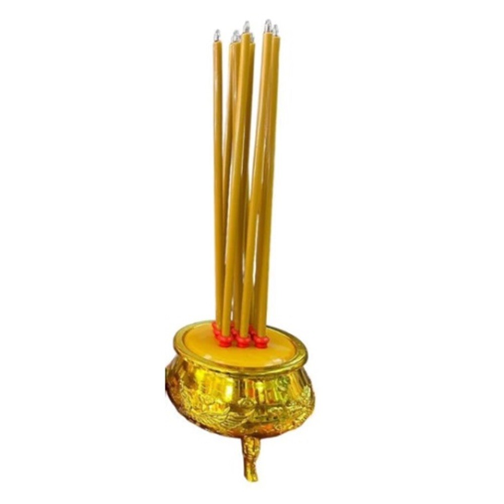 Electric Incense Pot Thai Buddhist Dragon Golden Burner Joss Stick