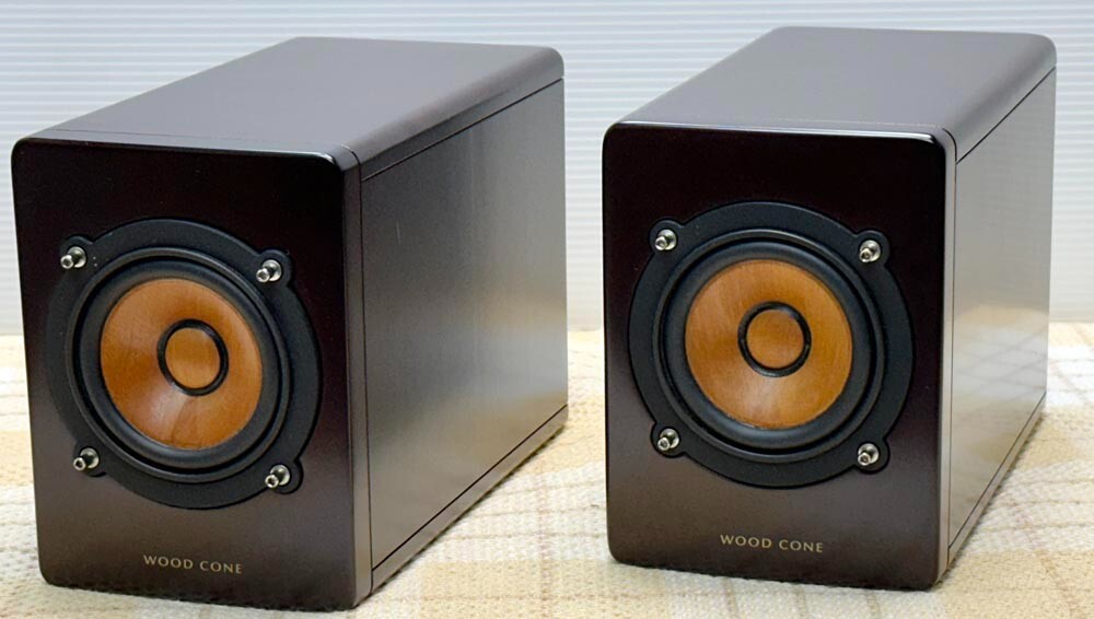 VICTOR JVC SX-WD30 Full Range Speaker System 9cm Wood Cone 4Ω 82dB