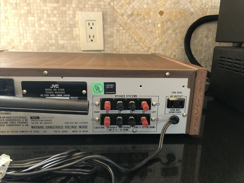 JVC R-S55 STEREO AM/FM RECEIVER SYNTHESIZER 40 WPC Perfect Working Condition - Picture 10 of 12