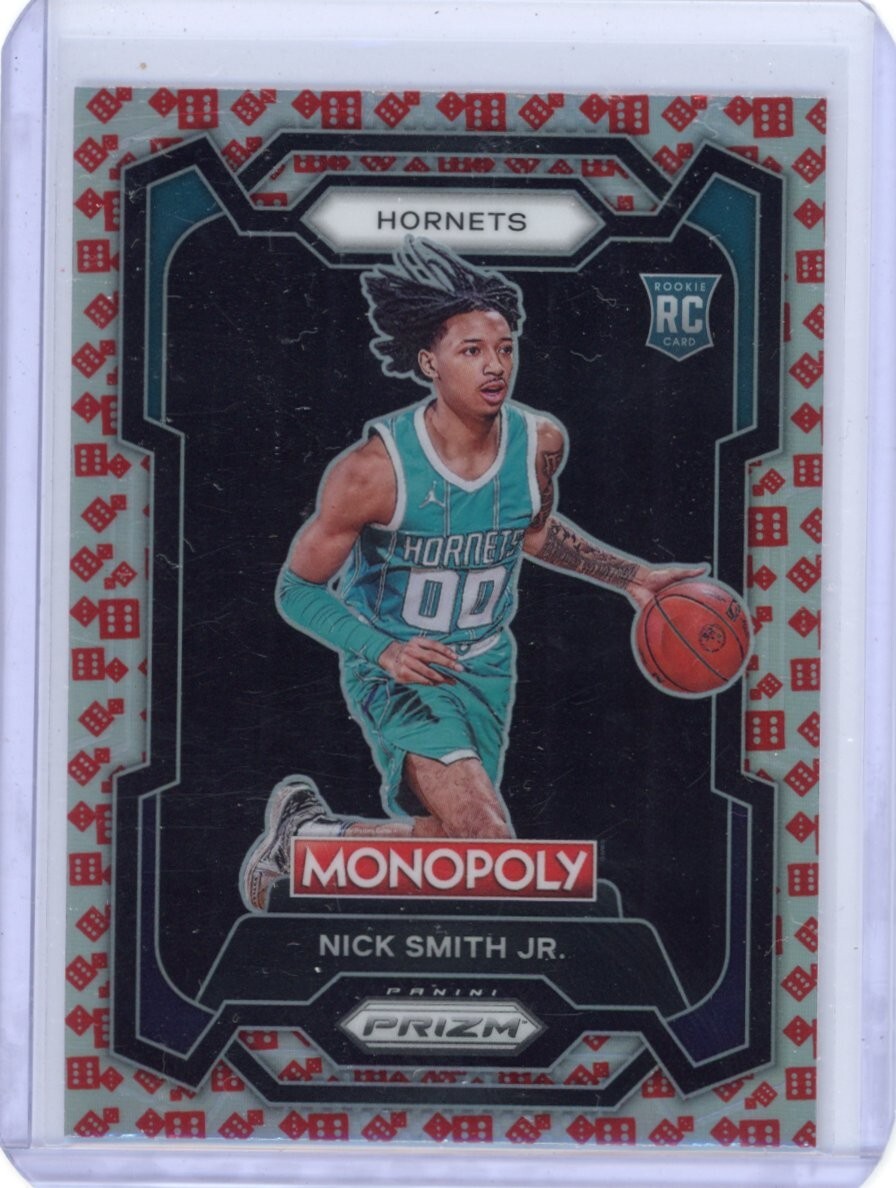 Nick Smith Jr. 2023-24 Prizm Monopoly Red Dice Prizm Rookie RC #14 Hornets