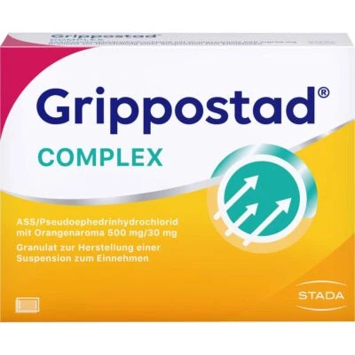 STADA CONSUMER HEALTH DEUTSCHLAND GMBH GRIPPOSTAD Complex ASS/Pseudoeph.500/30 mg Orange 10 St PZN16903460