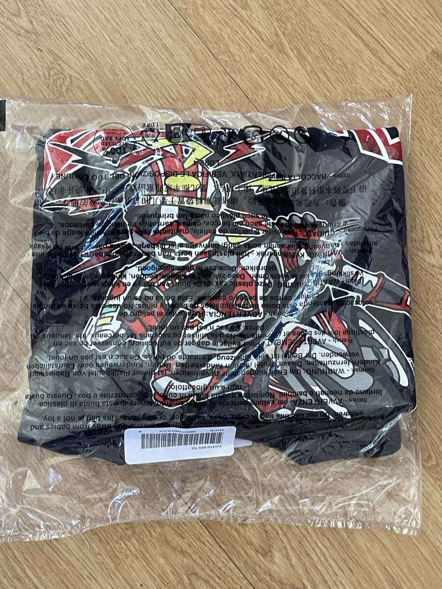 Supreme Ducati Bike Tee T-Shirt ~ Size M Black ~ New In Bag