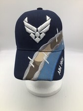 Gorra de béisbol ajustable US Air Force Aim High Navy nueva con etiqueta H5