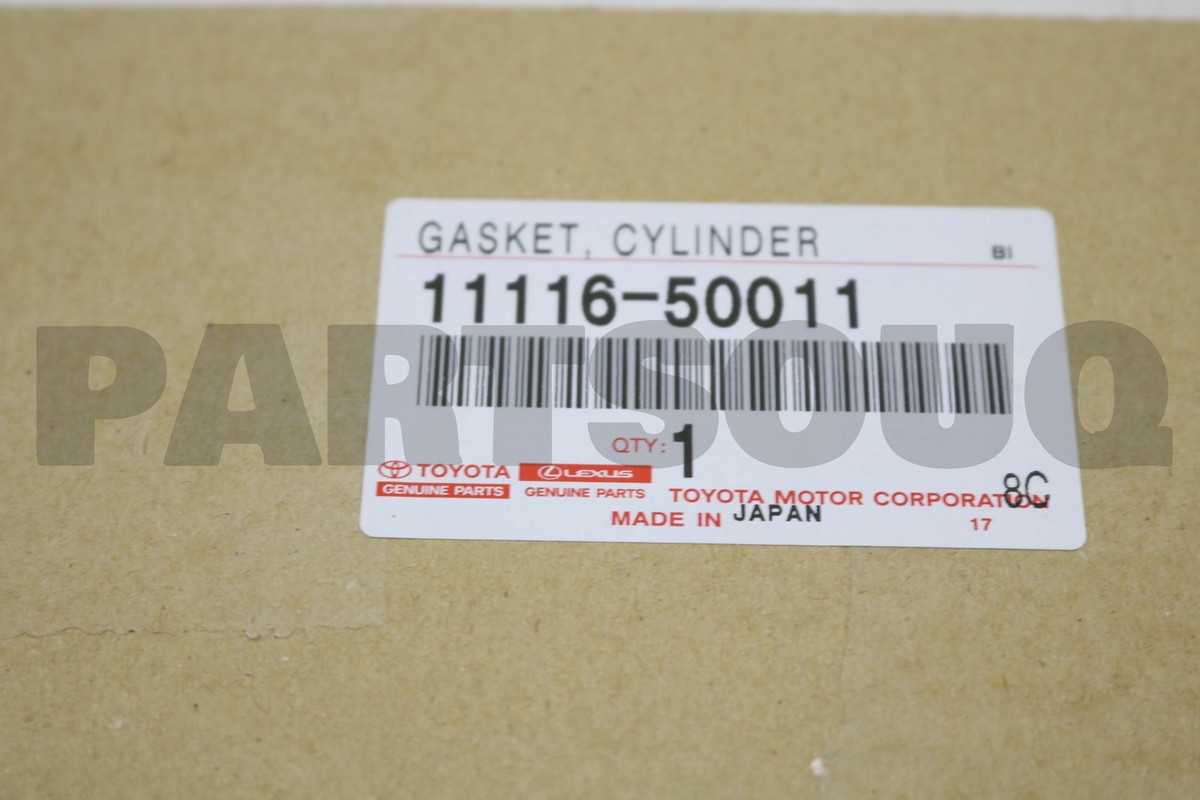 1111650011 Genuine Toyota GASKET, CYLINDER HEAD, NO.2 11116