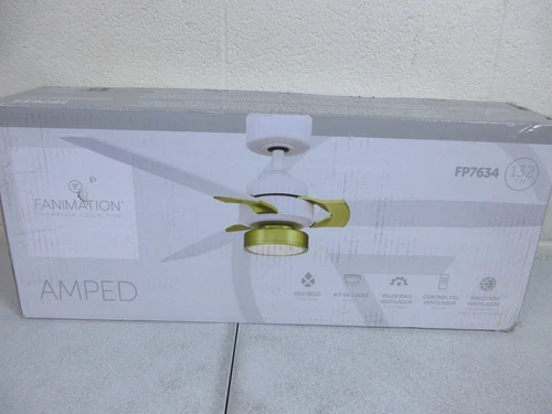 Fanimation Amped 52 in. LED Brushed Nickel Ceiling Fan with Brushed Nickel Blade - Picture 3 of 4