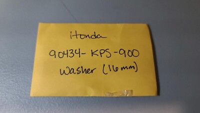 Honda 90434-KPS-900 Washer 16MM Genuine OEM New (Each)