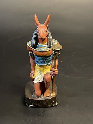 Egyptian Kneeling God Anubis Statue 2 