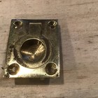 Vintage Brass Flush Receding Ring Pull For Furniture  Drawer — photo 1