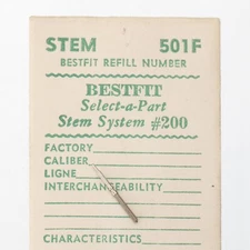 Langendorf 1114, 1122, 1124, 1214, 1222-1224 Watch Stem - 200/501 BESTFIT NOS