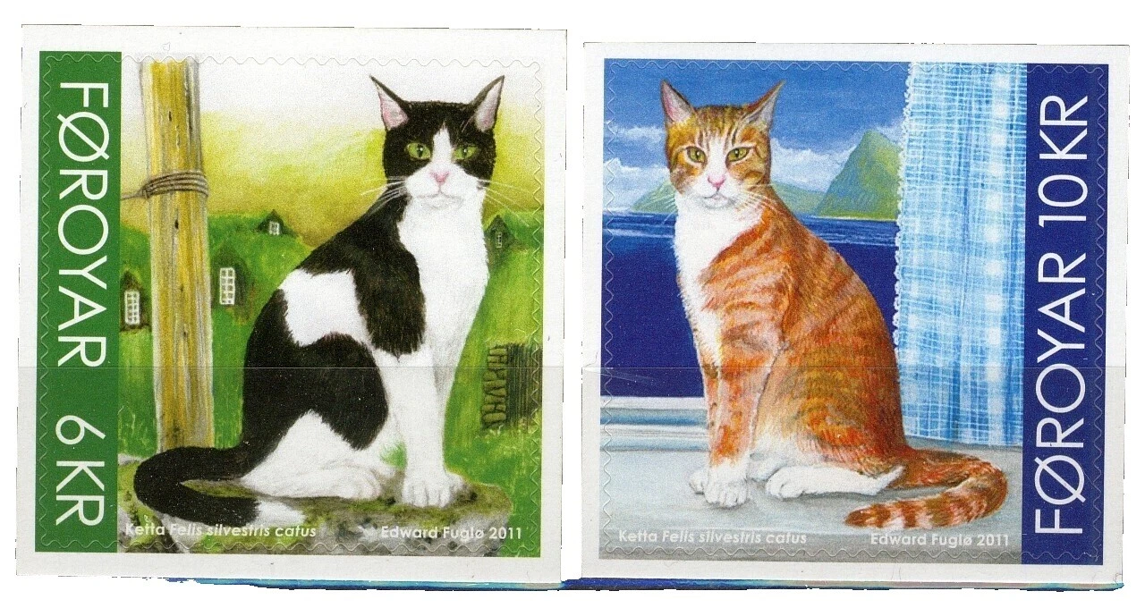 VF (muy bien) Gatos danés y sellos feroesas