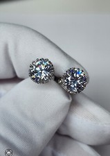 Gold Plated Crown Design Stud Earrings Fashion, Hip Hop Jewelry Unisex Women Men