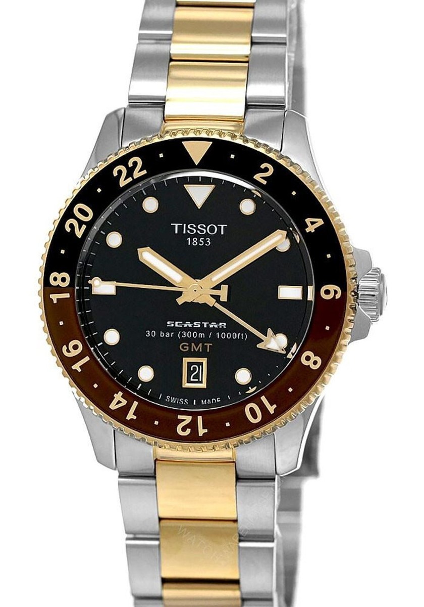 Tissot Seastar 1000 Quartz GMT 40mm Men's Watch T120.852.22.051.00